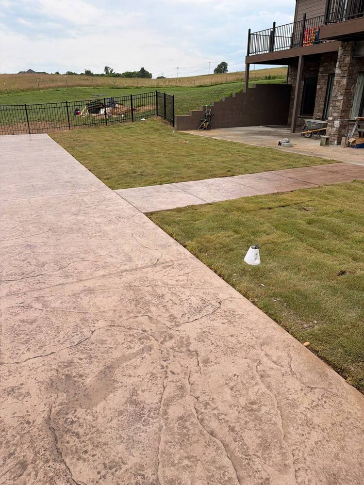 Stamped decorative concrete by Dubon Concrete in Knoxville, TN